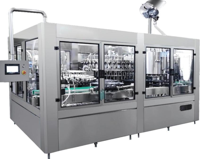 Washing-filling-cappressing Machine for Glass Bottle Juice